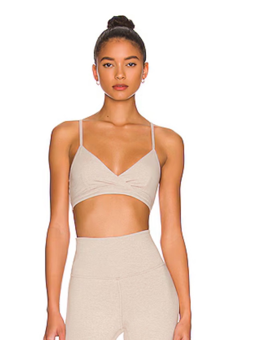 WellBeing + BeingWell Loungewell Willow Sports Bra Revolve in Oat Heat Sz Medium